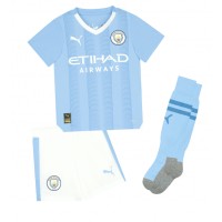 Manchester City Ruben Dias #3 Hjemmedraktsett Barn 2023-24 Kortermet (+ Korte bukser)